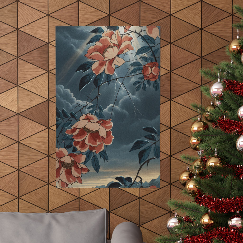 Dramatic Storm — Rose — Matte Poster