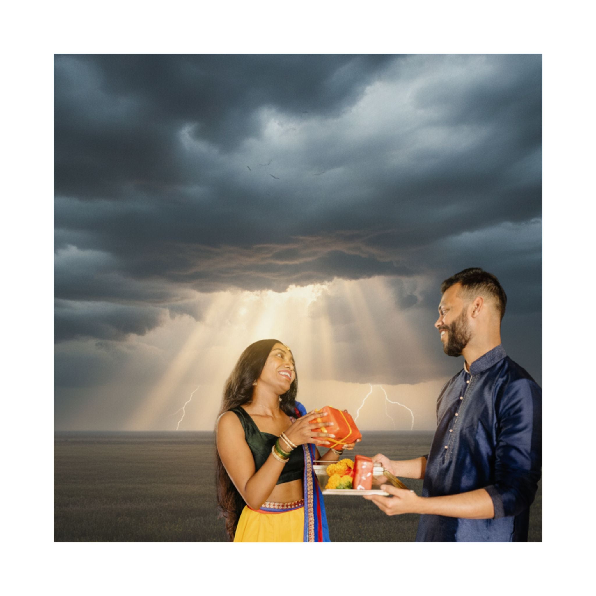 Dramatic Storm — Person — Matte Poster
