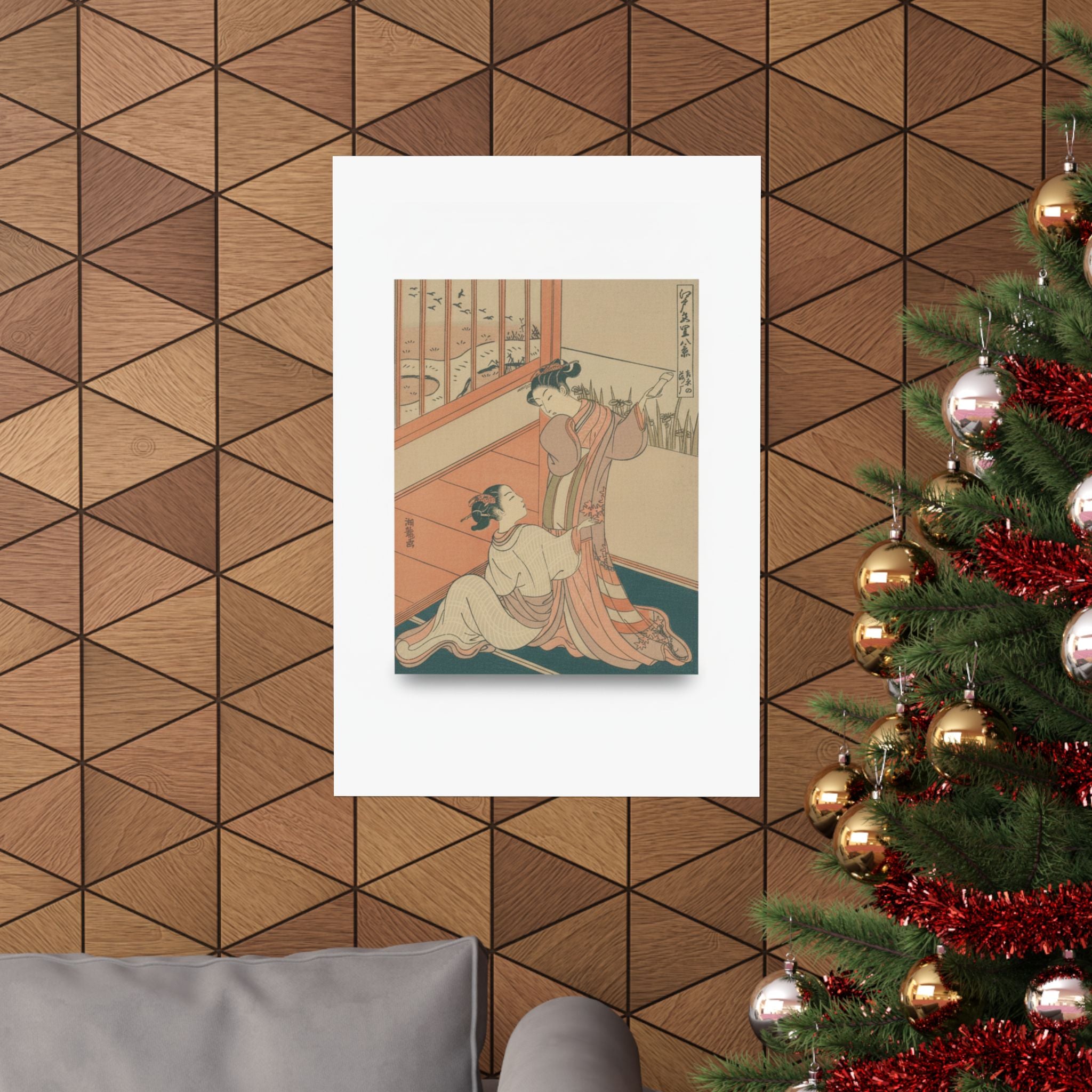 Ecommerce Main — The Flying Down Of Wild Geese At Yoshiwara — Matte Poster