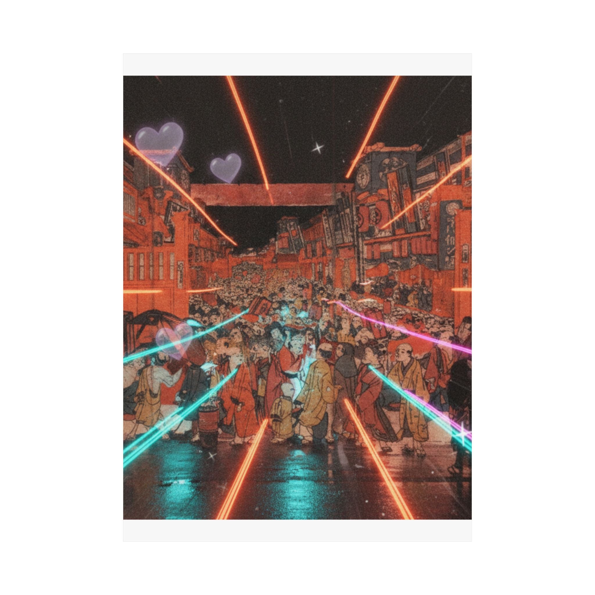 Fast Furious — Sakaichō Fukiyachō Kaomise Yoshibai No Zu — Matte Poster