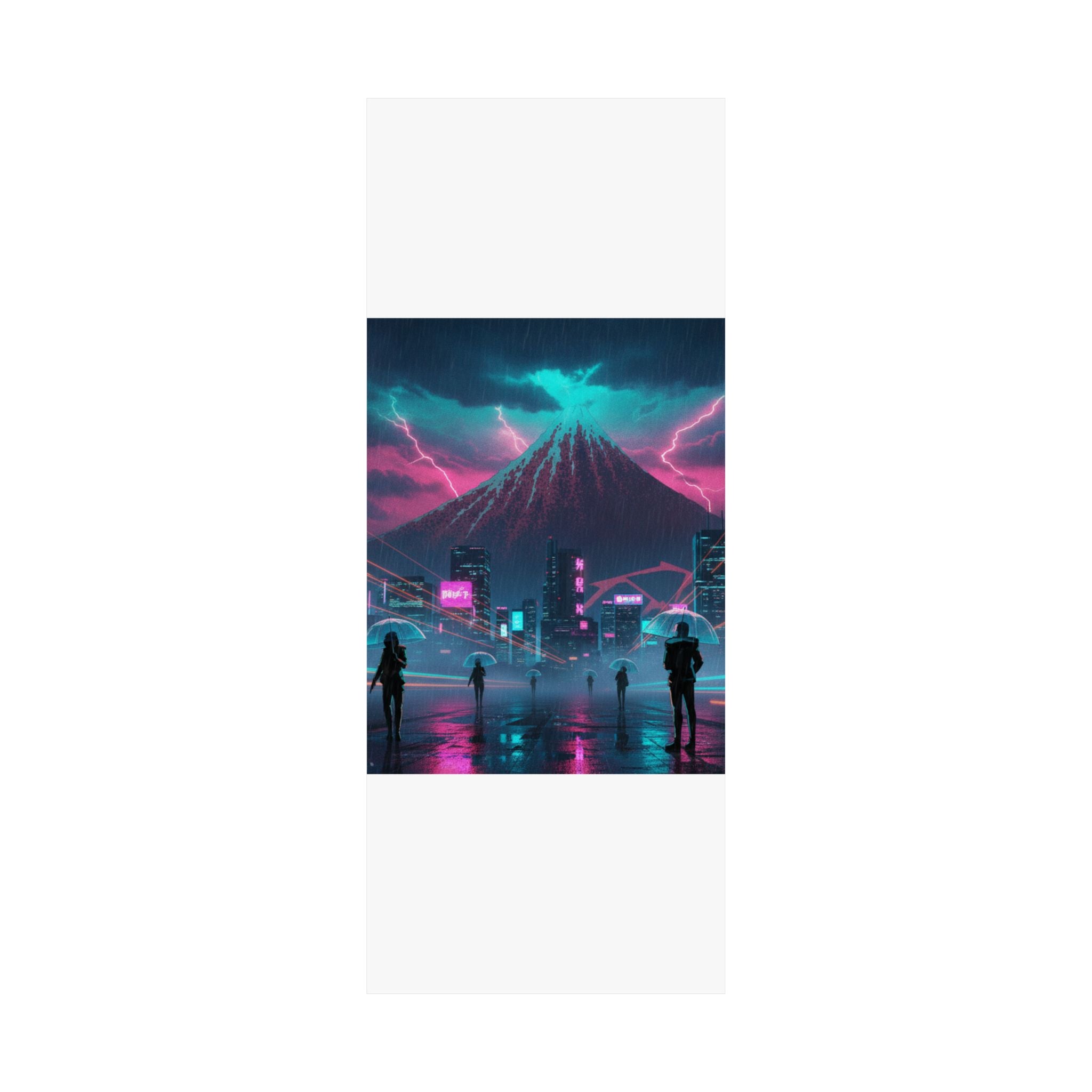Neon Noir — Storm Below Mount Fuji (Sanka No Haku U), From The Series Thirty-Six Views Of Mo — Matte Poster