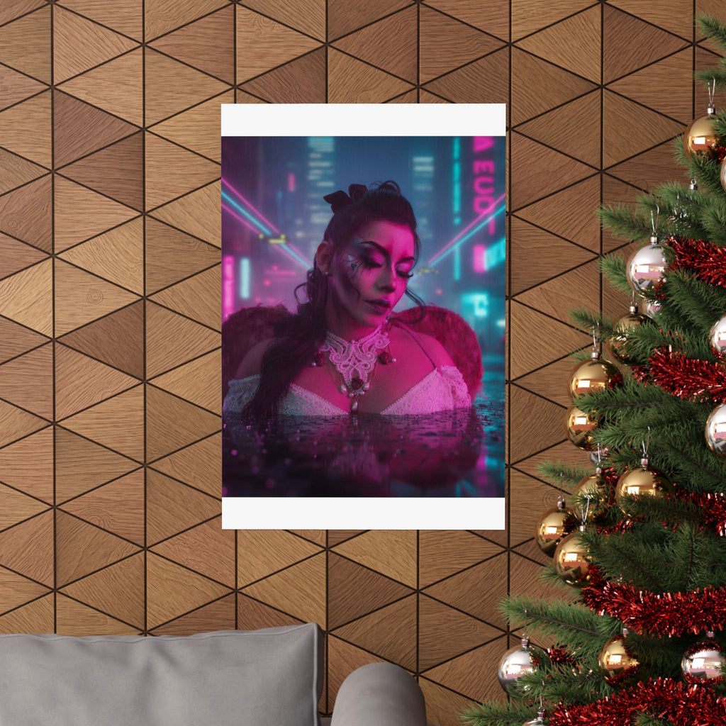 Neon Noir — Person — Matte Poster