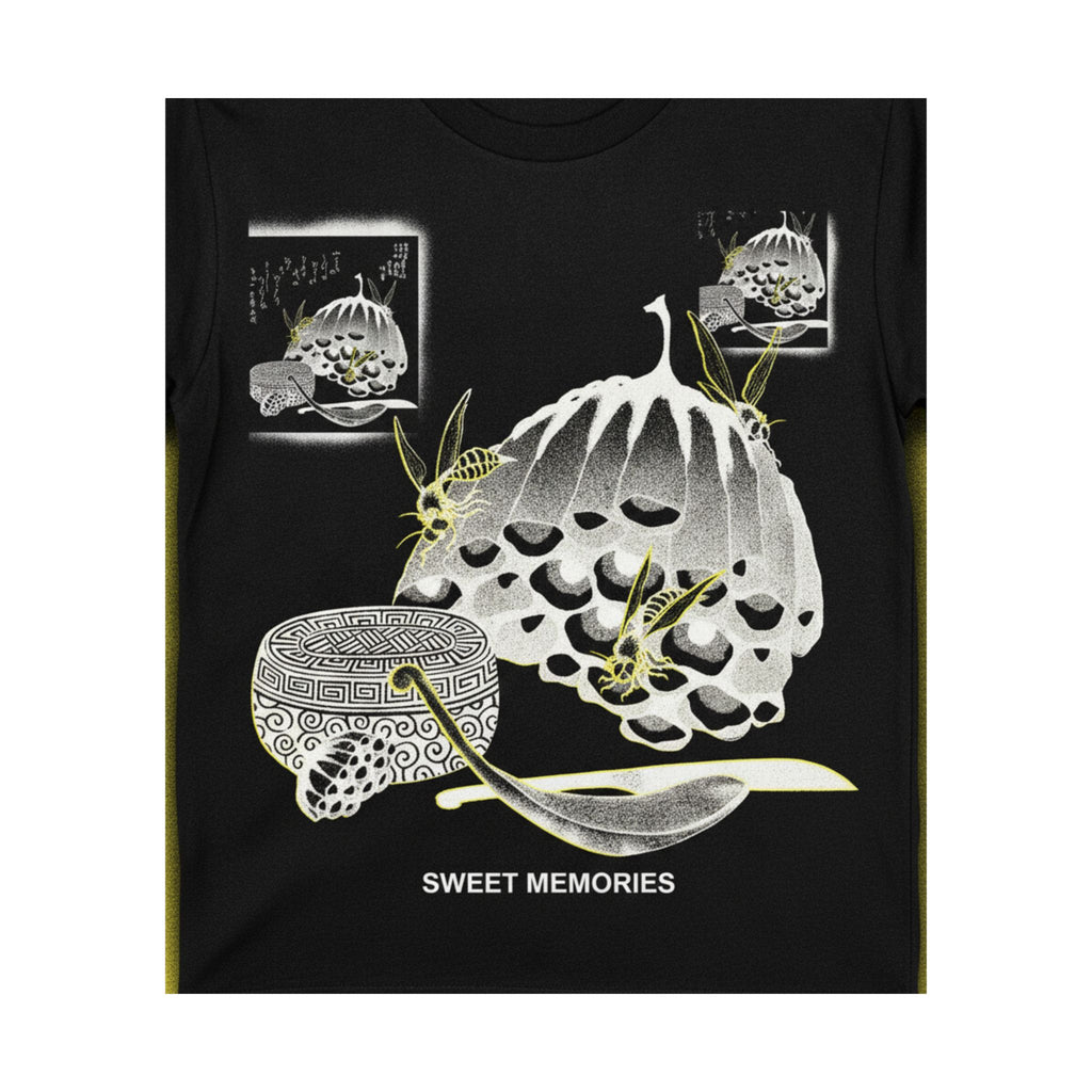 Streetwear Collage — Hives With Wasps, And A Box With A Spoon For Honey — Matte Poster
