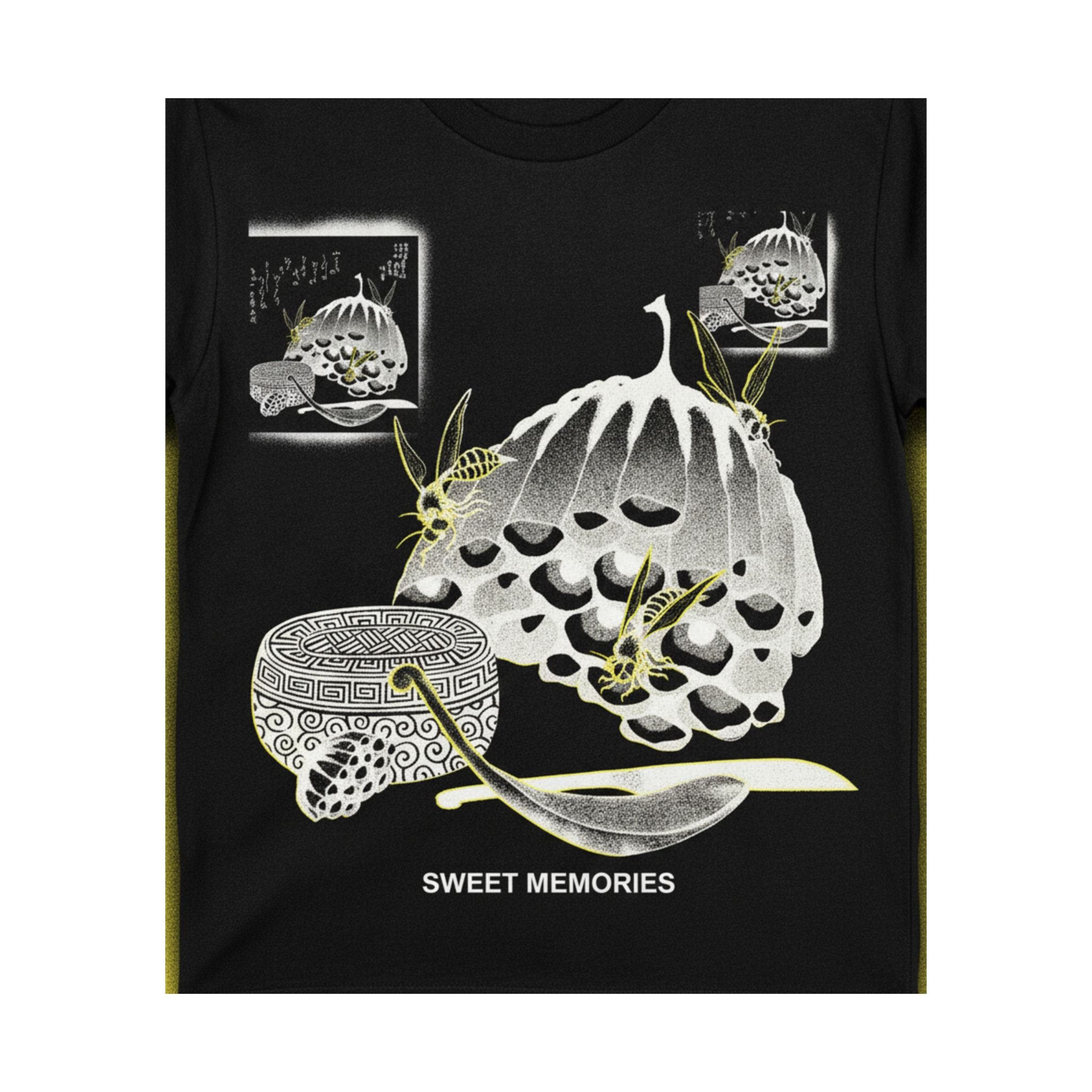 Streetwear Collage — Hives With Wasps, And A Box With A Spoon For Honey — Matte Poster