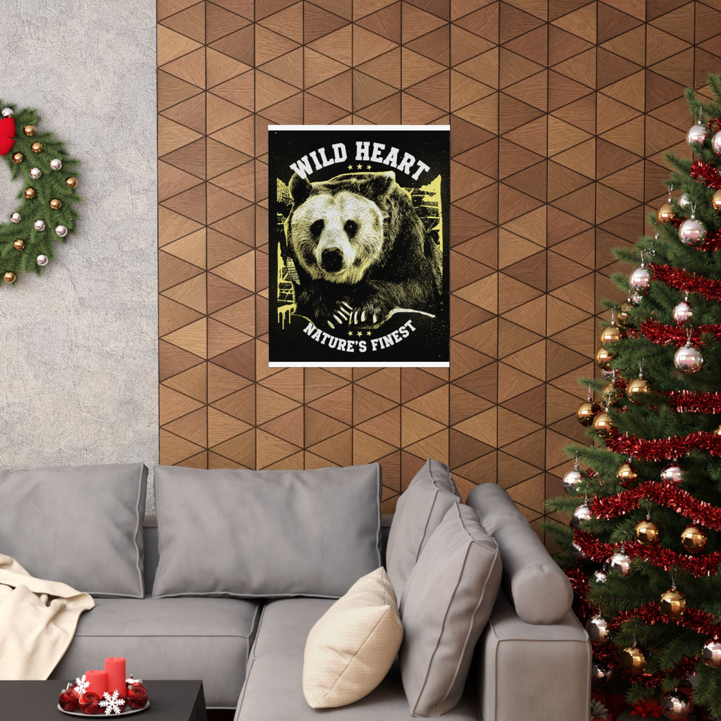 Streetwear Collage — Bear — Matte Poster