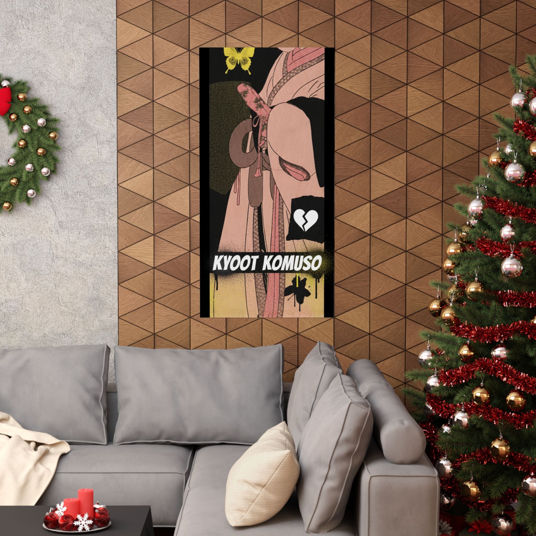 Streetwear Collage — A Girl As A Komuso — Matte Poster