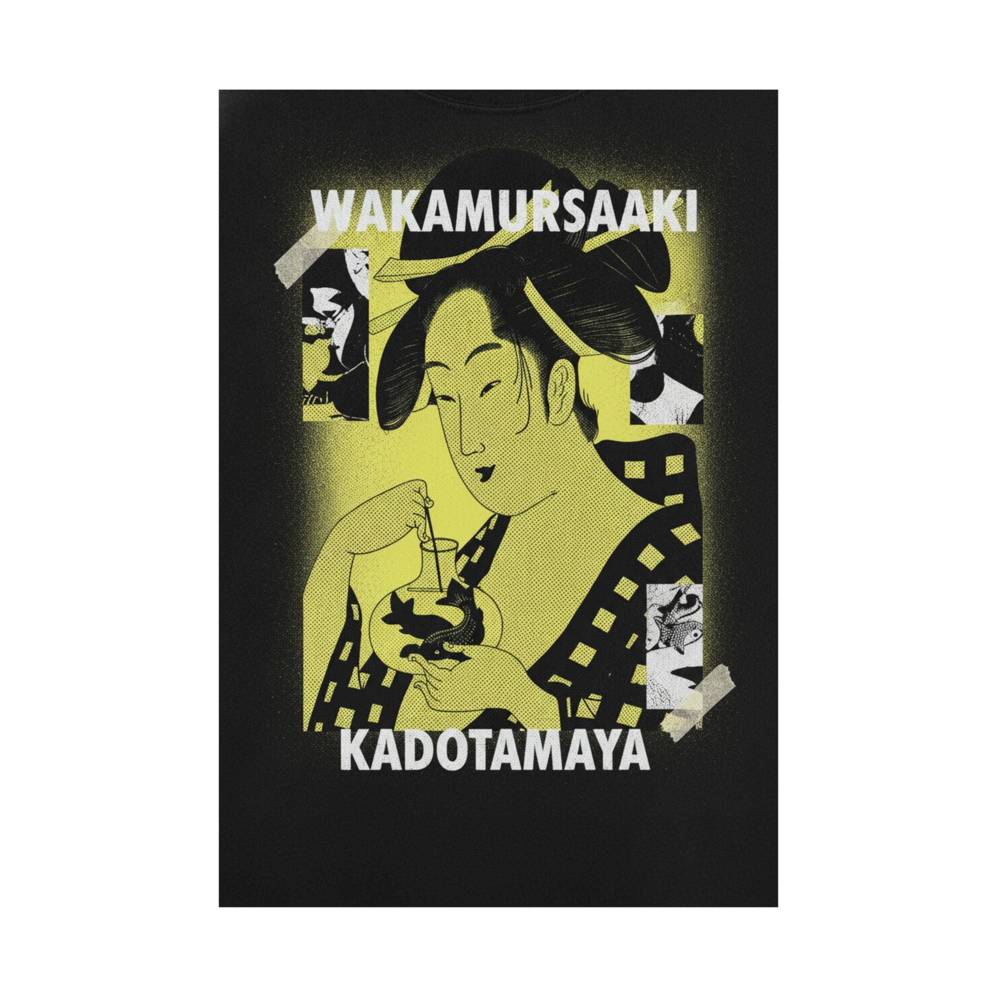 Streetwear Collage — Wakamurasaki Of The Kadotamaya — Matte Poster