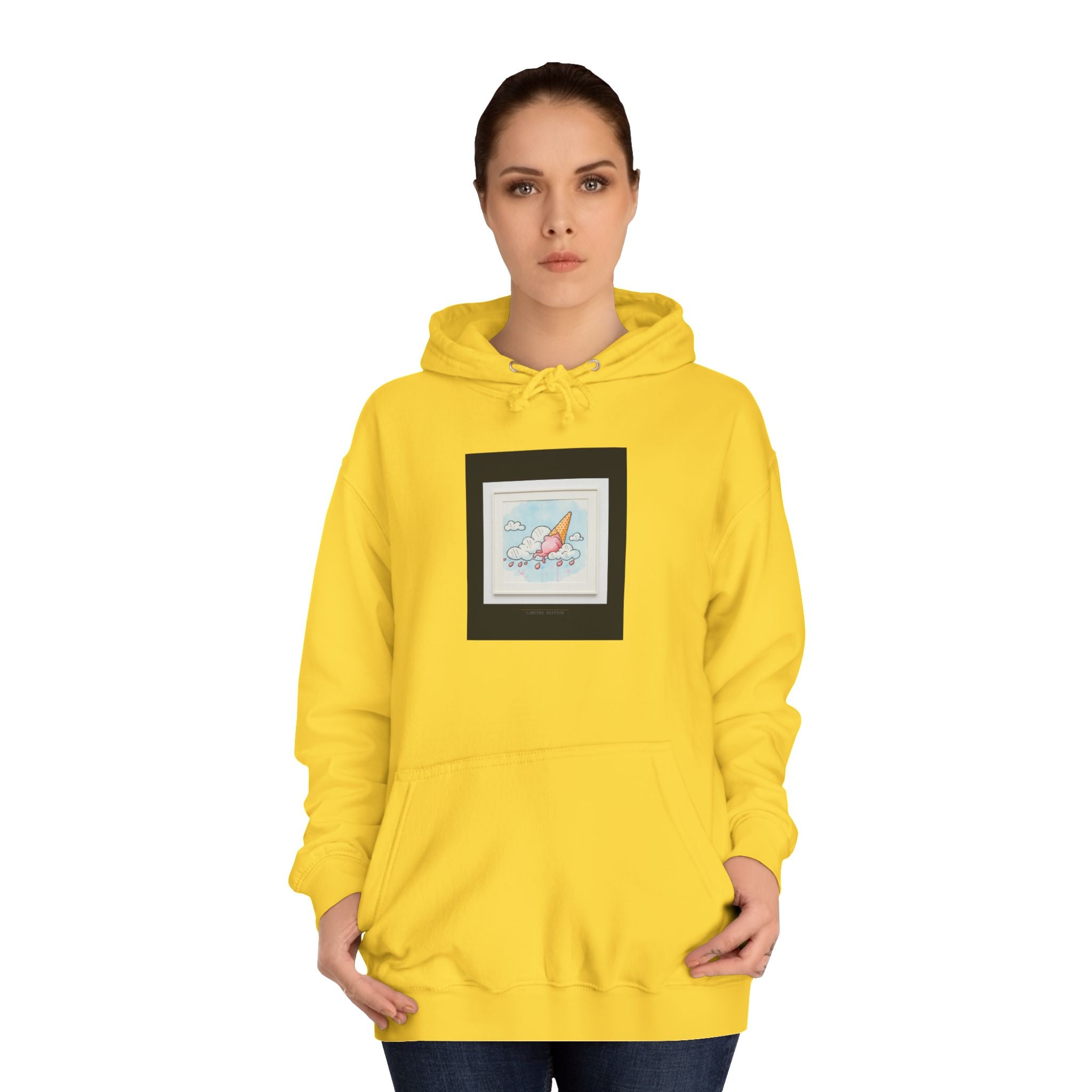 Melting Ice Cream Cloud Watercolour Pullover Hoodie