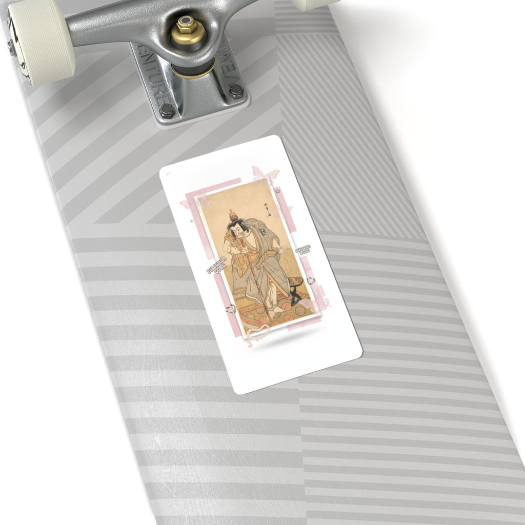Ecommerce Main — The Actor Nakamura Nakazo As A Rokuju-Rokubu (Pilgrim To Buddhist Temple) — Kiss-Cut Sticker