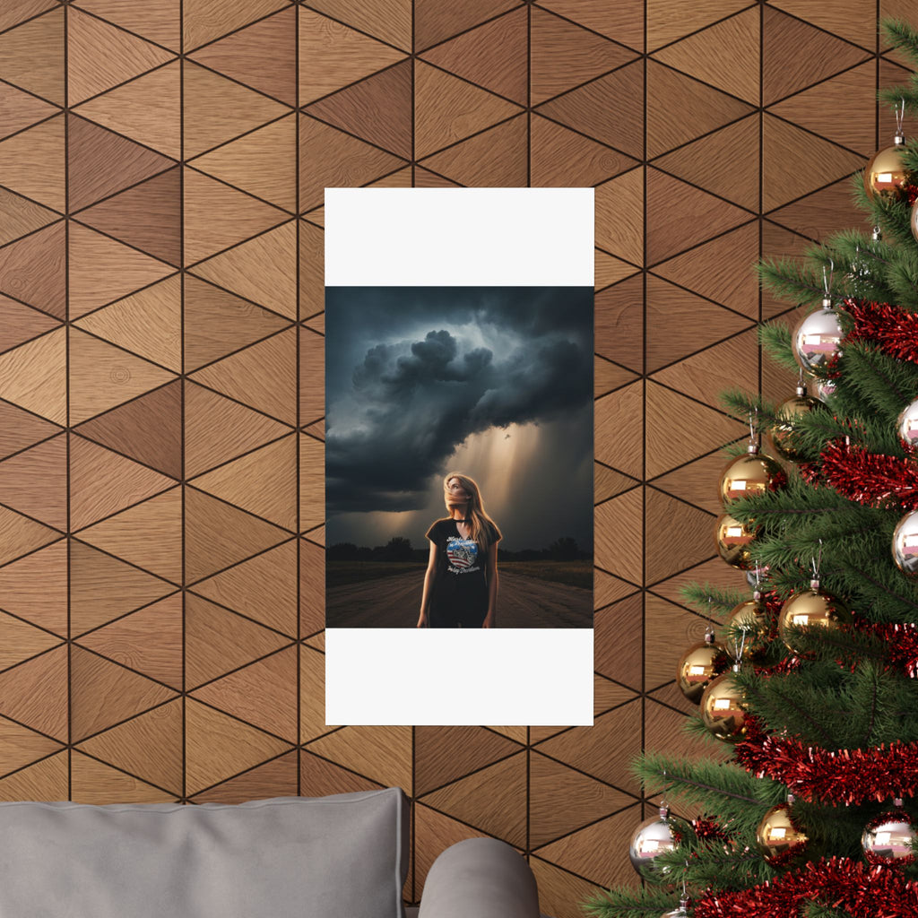 Dramatic Storm — Person — Matte Poster