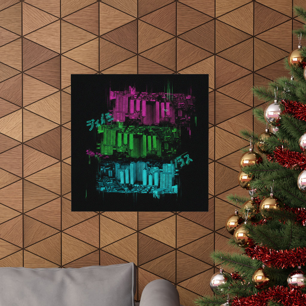 Glitch Culture — Cityscape — Matte Poster
