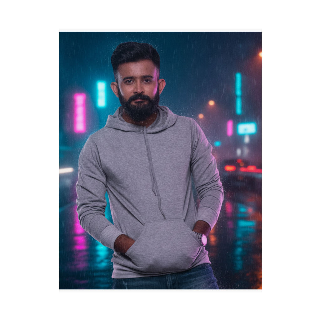 Neon Noir — Person — Matte Poster