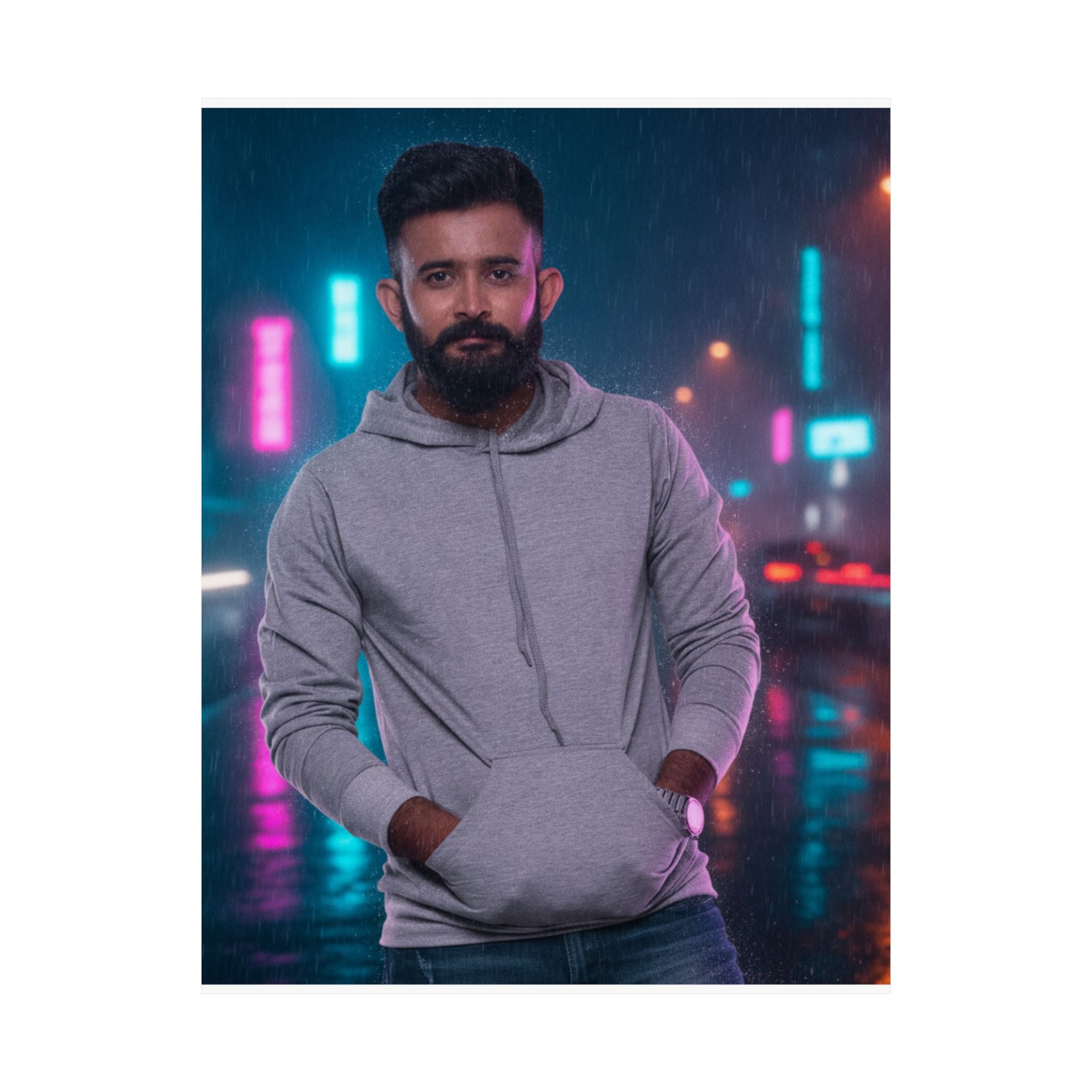 Neon Noir — Person — Matte Poster