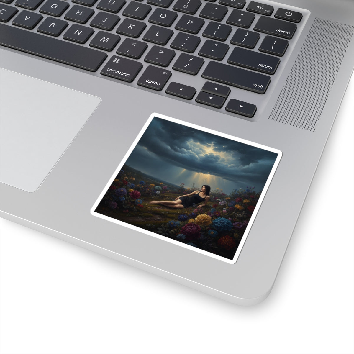 Dramatic Storm — Person — Kiss-Cut Sticker