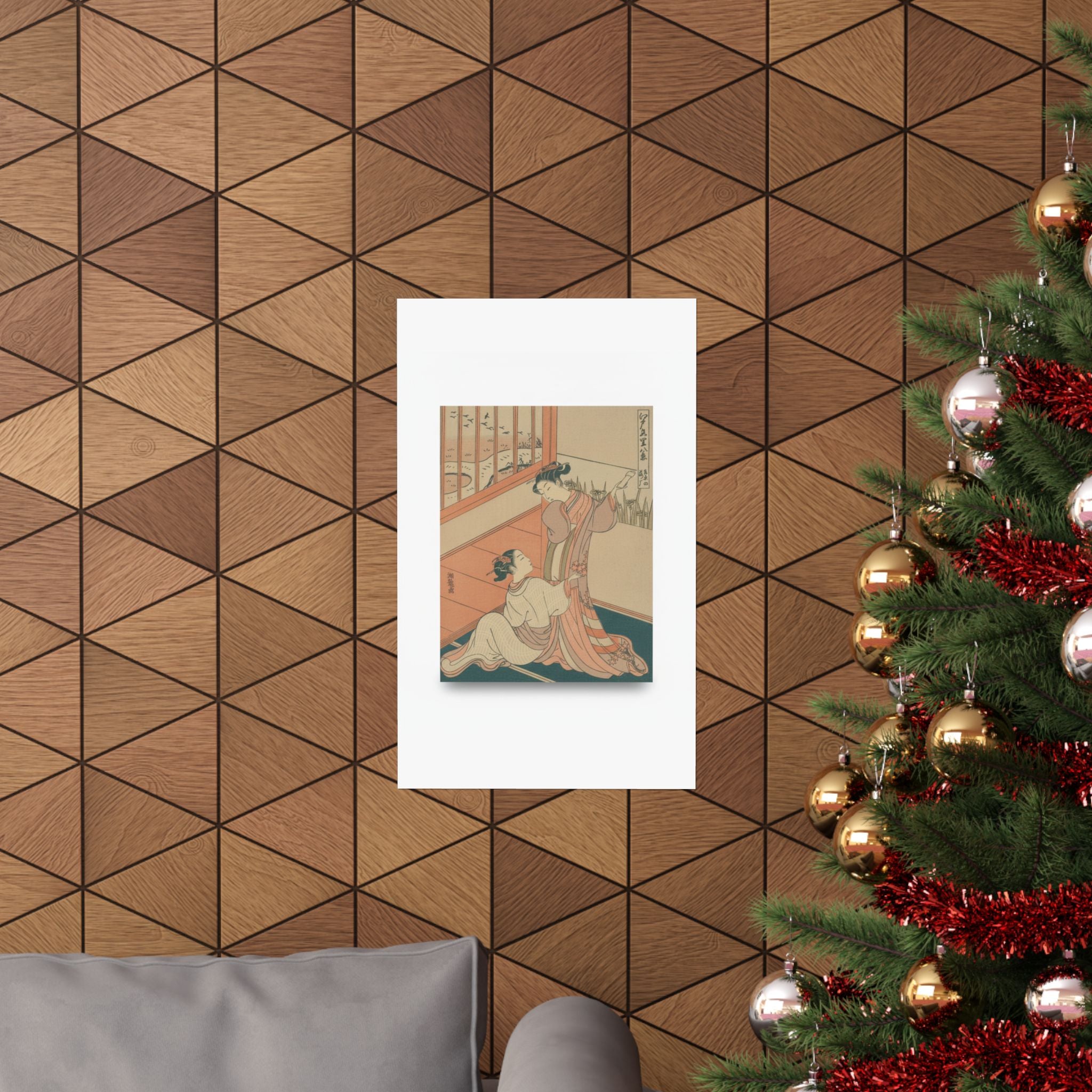 Ecommerce Main — The Flying Down Of Wild Geese At Yoshiwara — Matte Poster