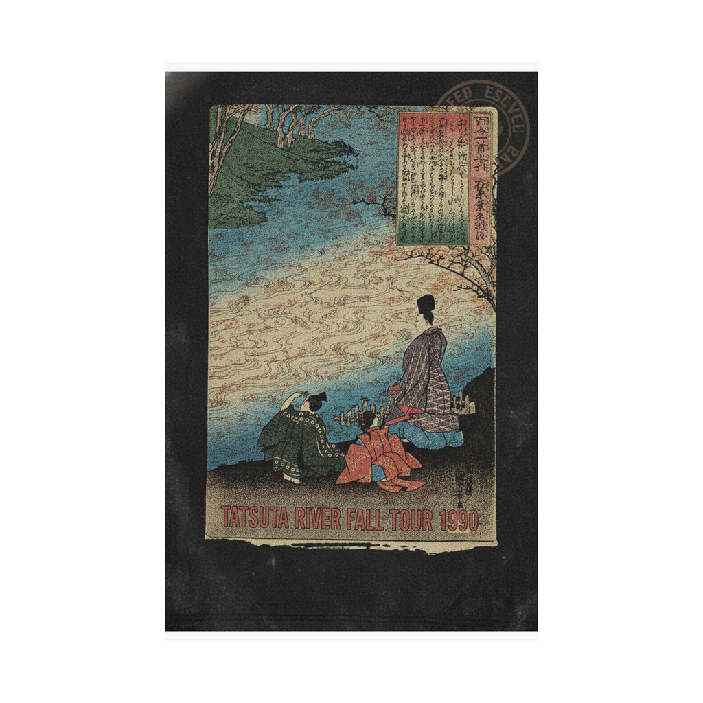 Vintage Bootleg — Poet With Two Pages On The Banks Of The Tatsuta — Matte Poster