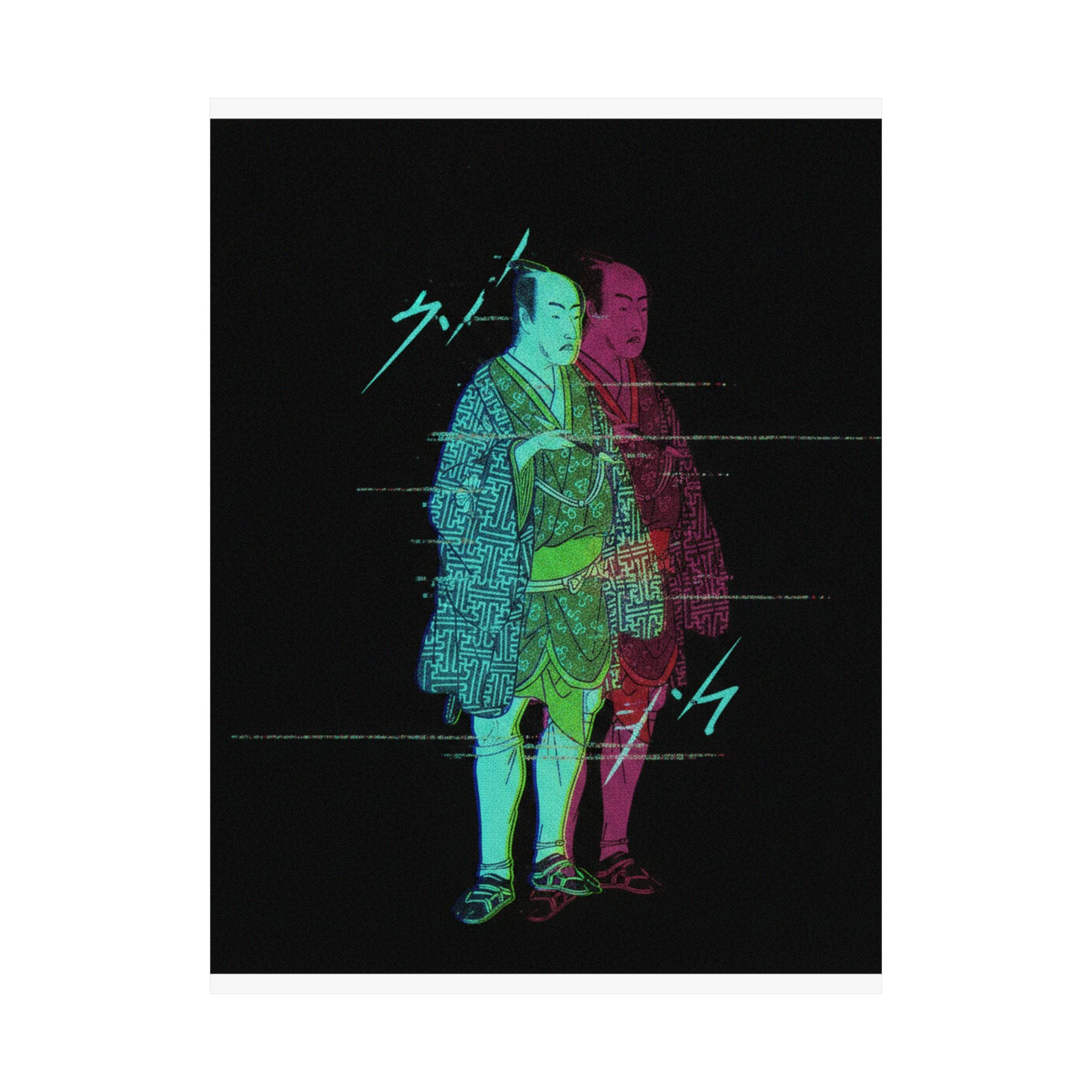 Glitch Culture — The Fourth Matsumoto Koshiro As A Man Dressed In A Short Kimono — Matte Poster