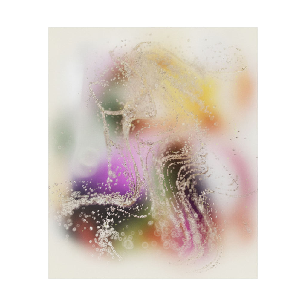 Dreamy Blurred Colour Cloud Abstract Art Poster