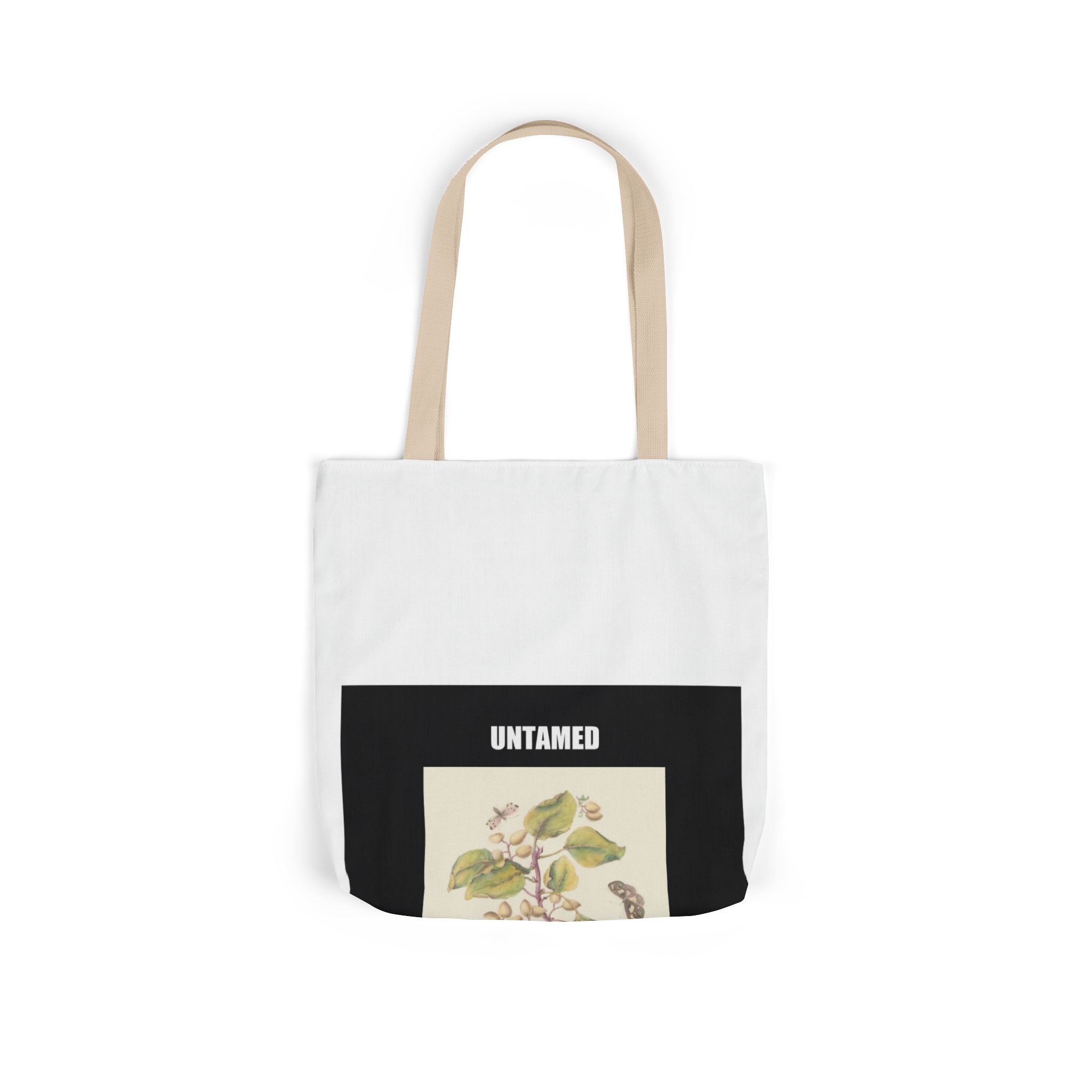 UNTAMED Vintage Botanical Blossom Canvas Tote Bag
