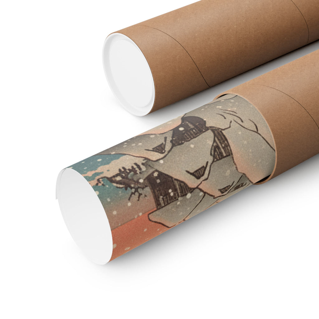 Southern Sunset — Nichiren In Snow At Tsukahara, Sodo Province — Matte Poster