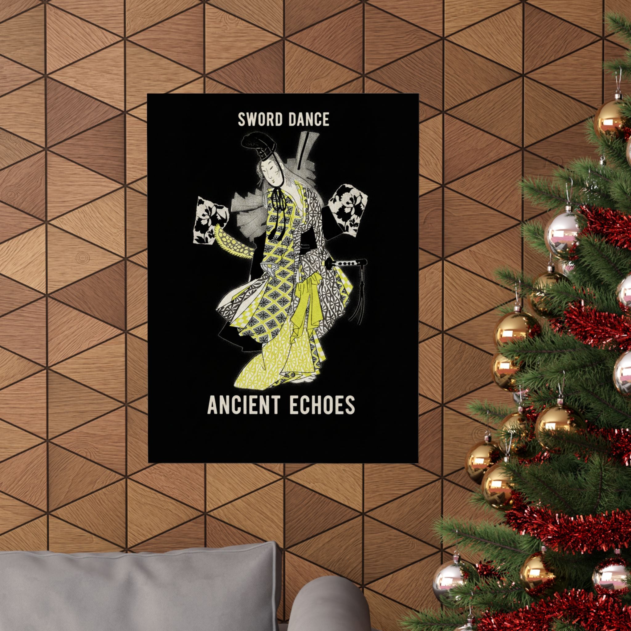 Streetwear Collage — Dancing Girl Wearing A Sword — Matte Poster