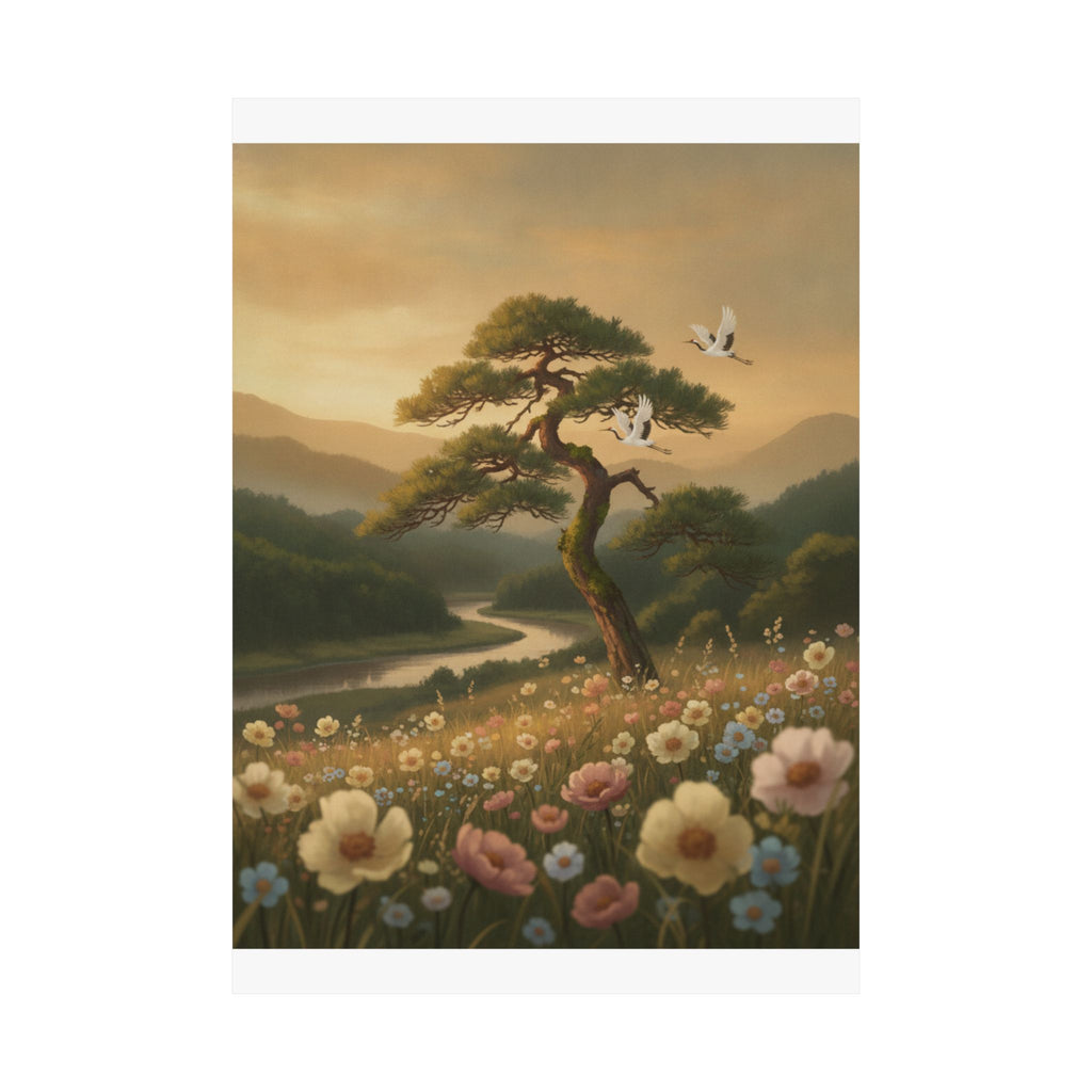 Scenic Nature — Picture Book Of Amusements Of The Eastern Capital (Ehon Azuma Asobi) — Matte Poster