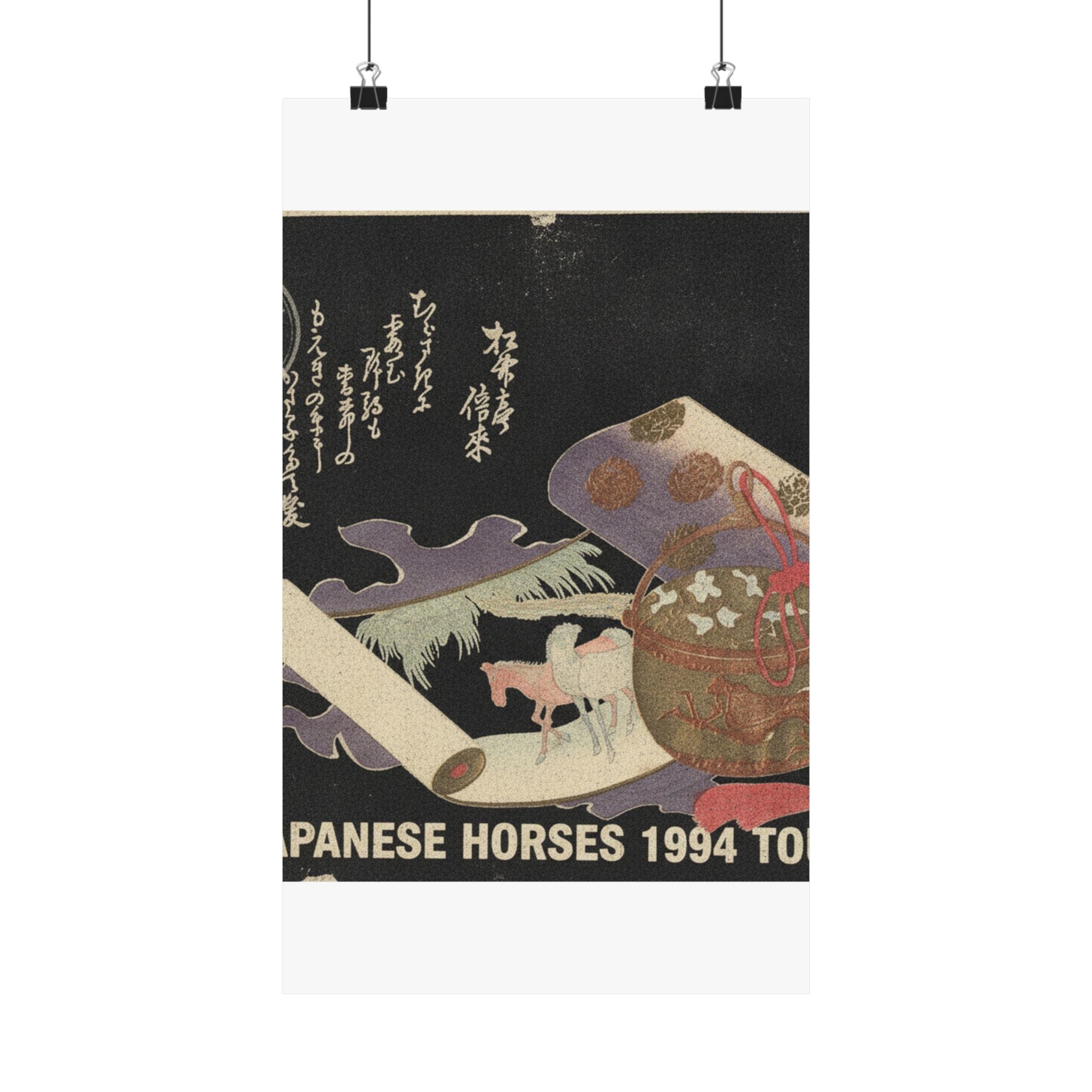 Vintage Bootleg — Scroll Painting Of Horse — Matte Poster