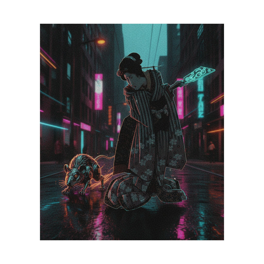 Fast Furious — New Year Greeting Card For "Rat" Year — Matte Poster