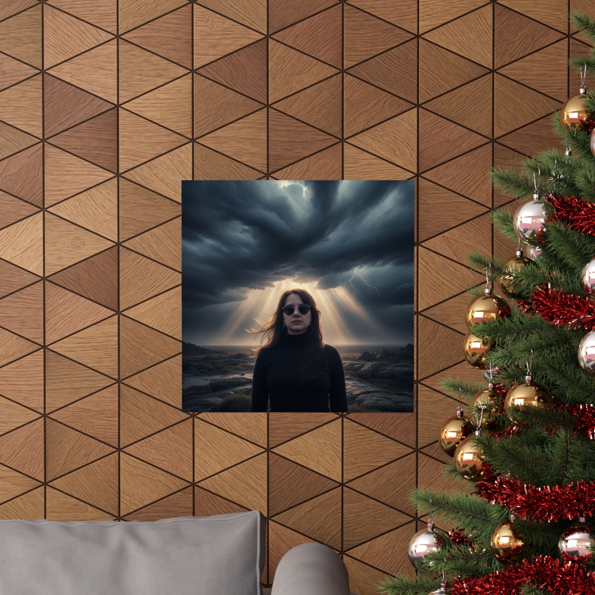 Dramatic Storm — Person — Matte Poster