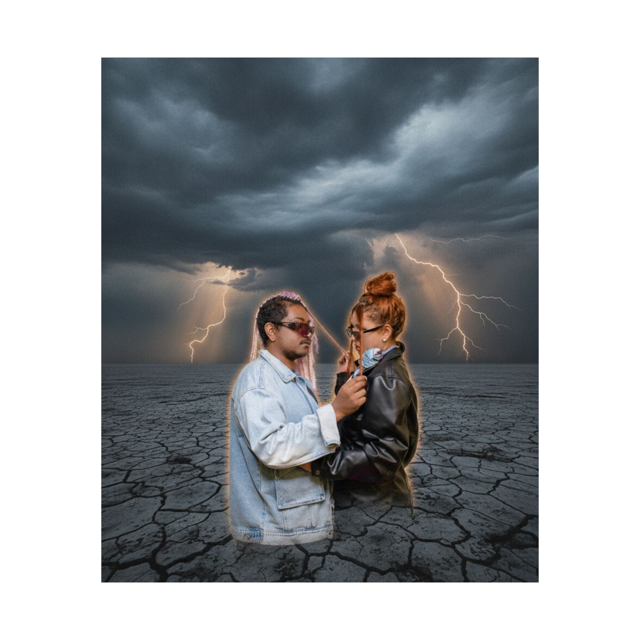Dramatic Storm — Person — Matte Poster