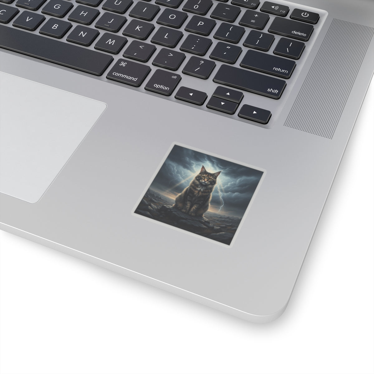 Dramatic Storm — Cat — Kiss-Cut Sticker