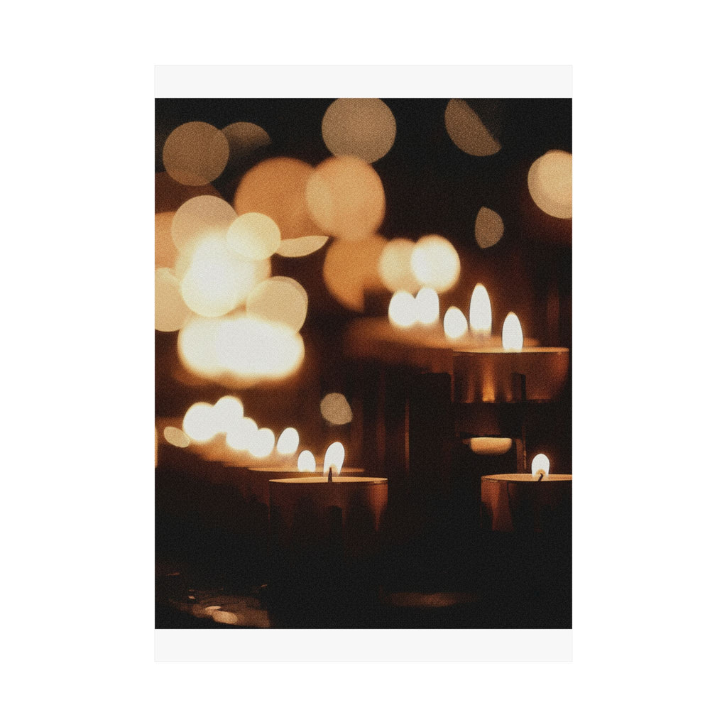 Southern Sunset — Candle — Matte Poster