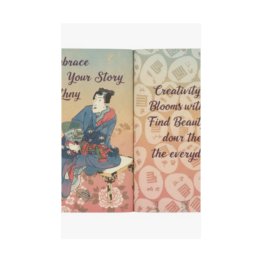 Affirmation — A Fraudulent Murasaki’S Rustic Genji  By Ryūtei Tanehiko — Matte Poster