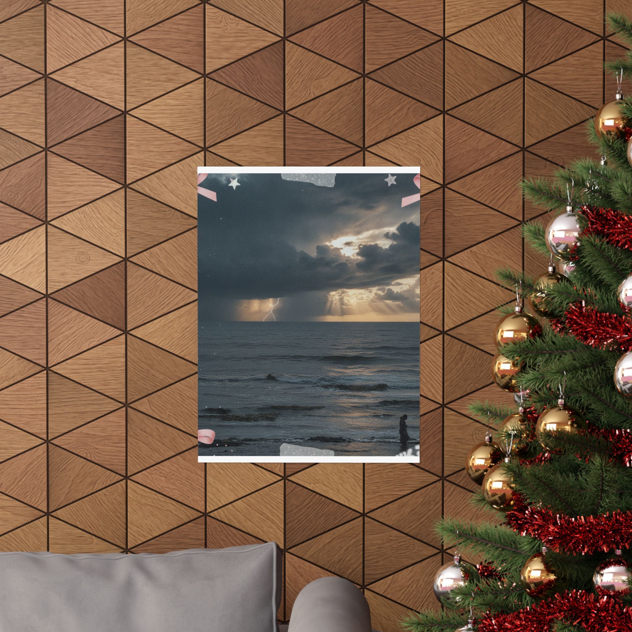 Dramatic Storm — Person — Matte Poster
