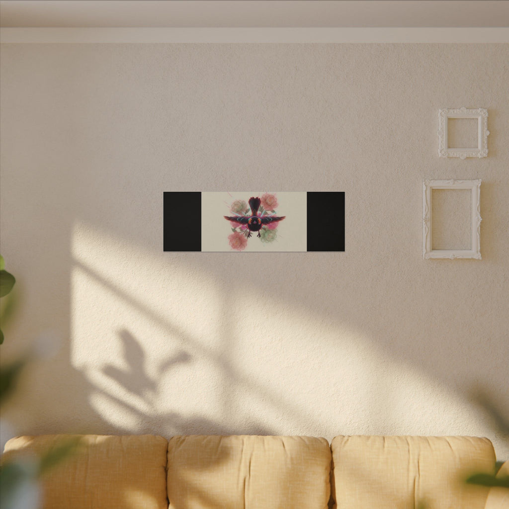 BRED IN THE CITY Flying Bird & Roses Matte Canvas
