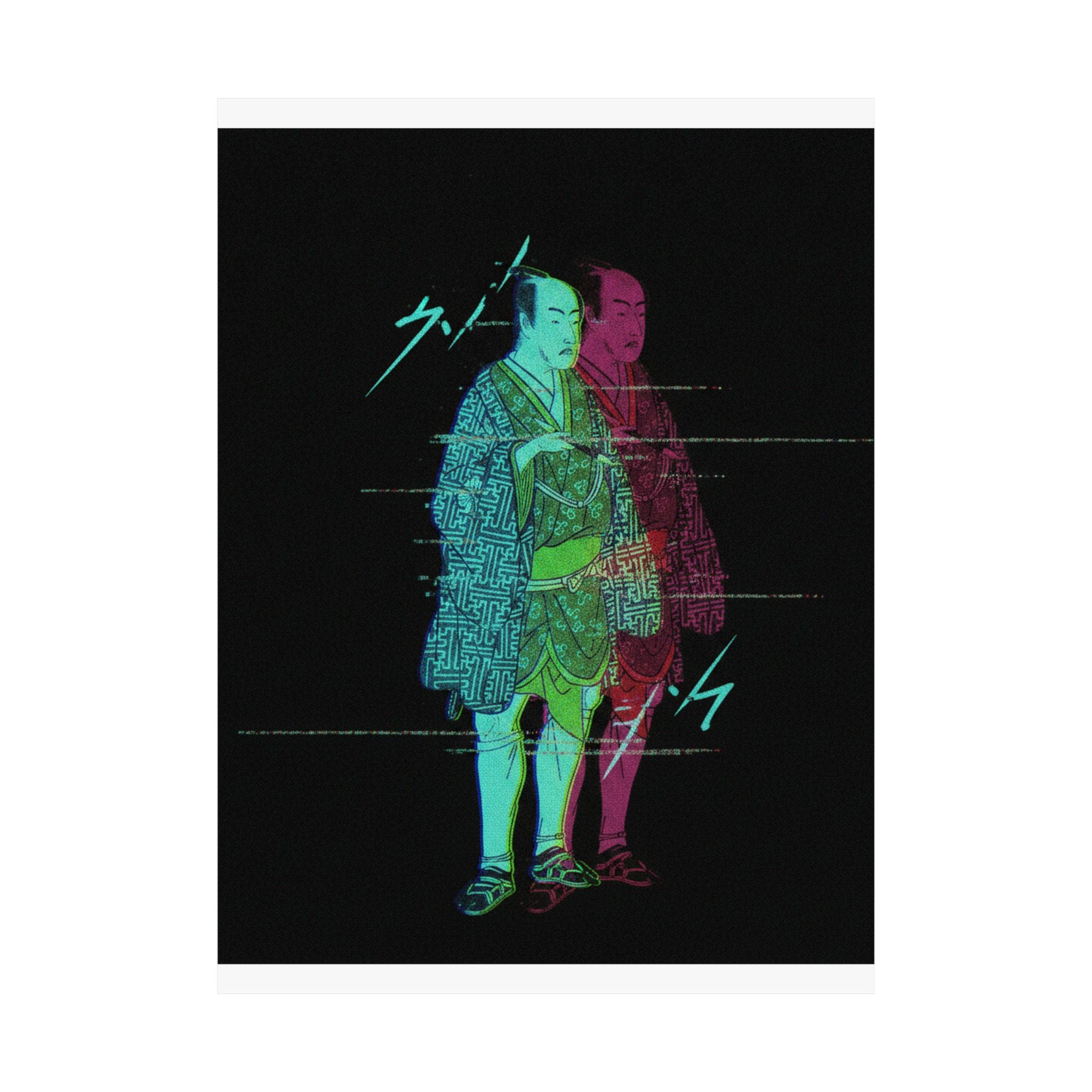 Glitch Culture — The Fourth Matsumoto Koshiro As A Man Dressed In A Short Kimono — Matte Poster
