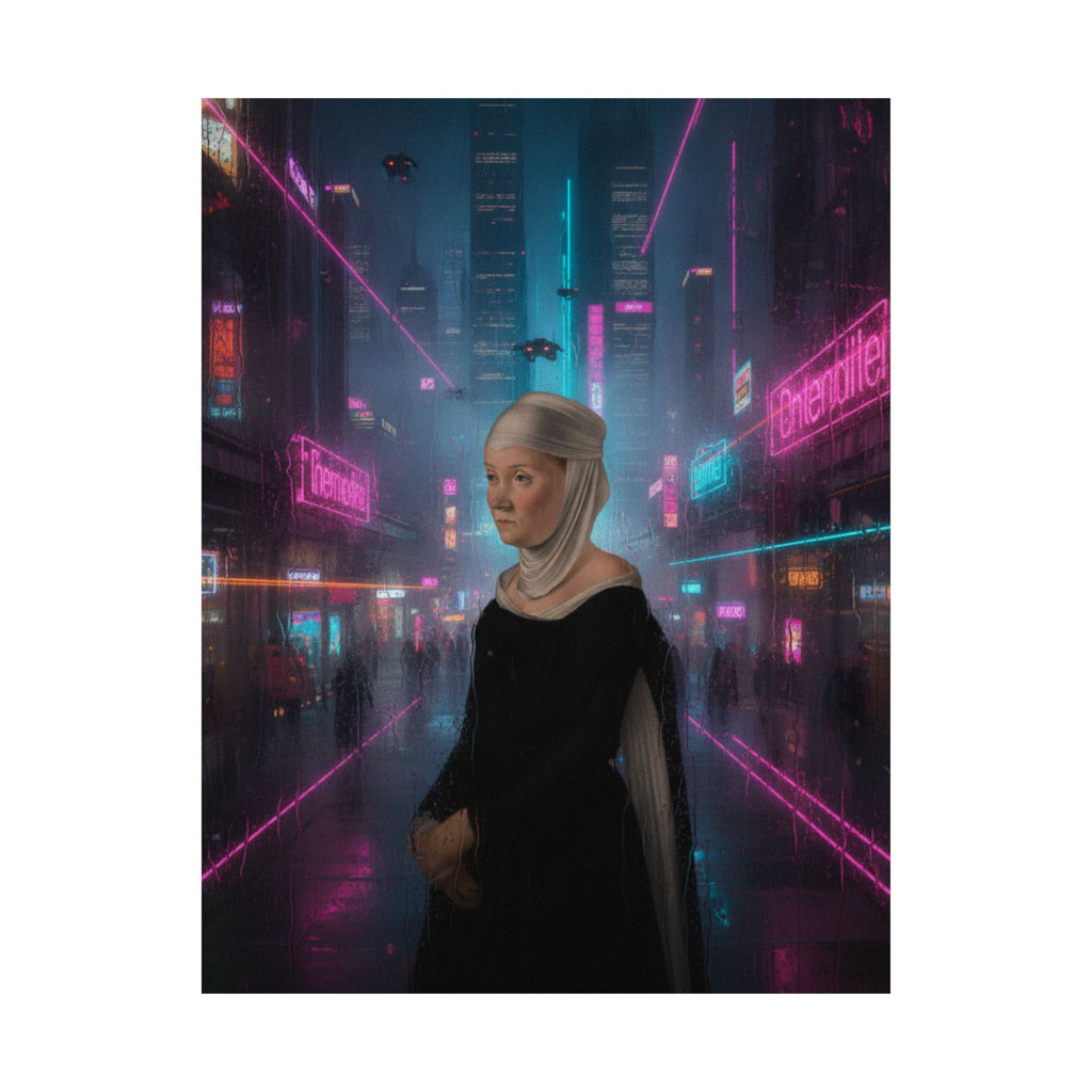 Neon Noir — Person — Matte Poster