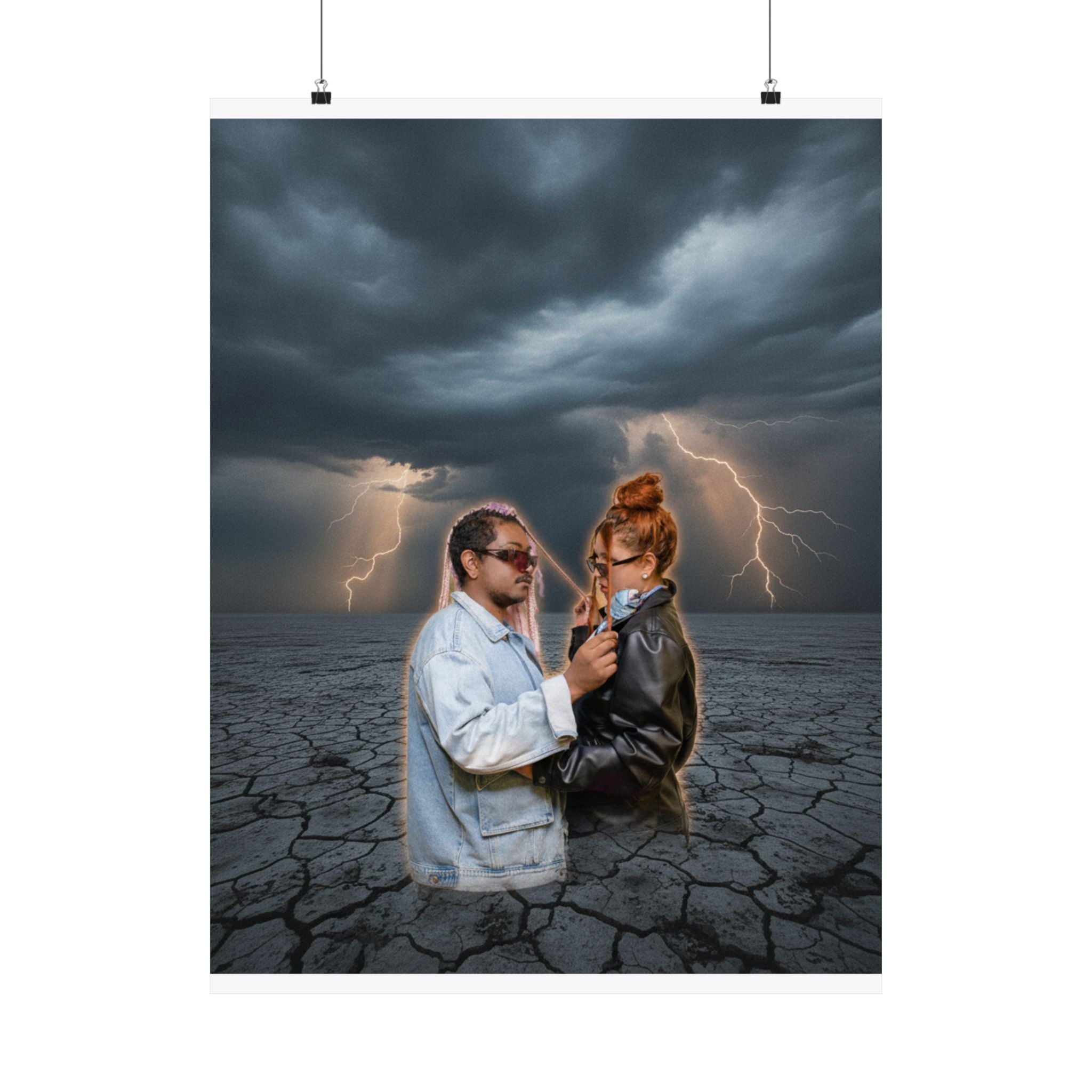 Dramatic Storm — Person — Matte Poster