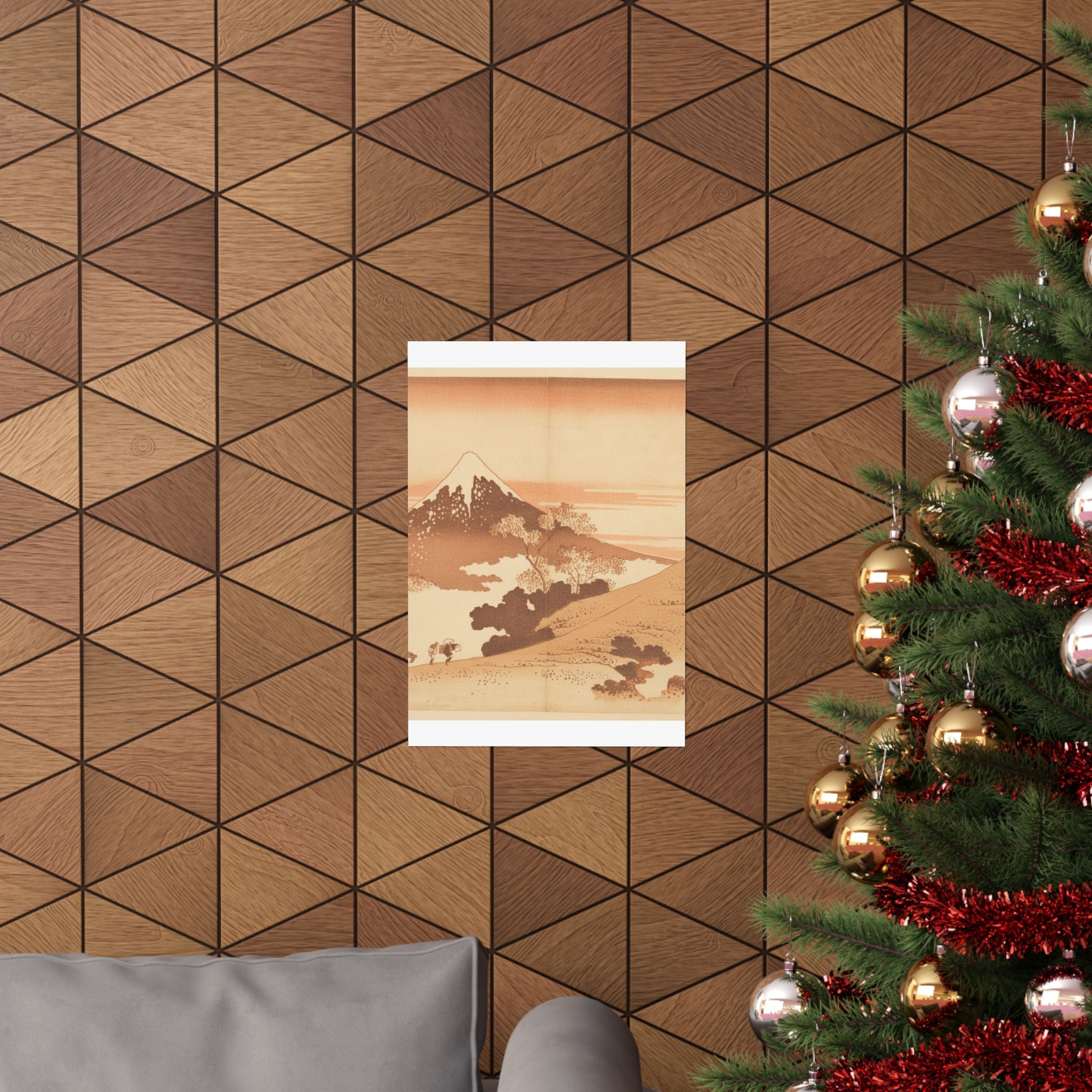 Southern Sunset — Fuji From Inume (?) Pass — Matte Poster