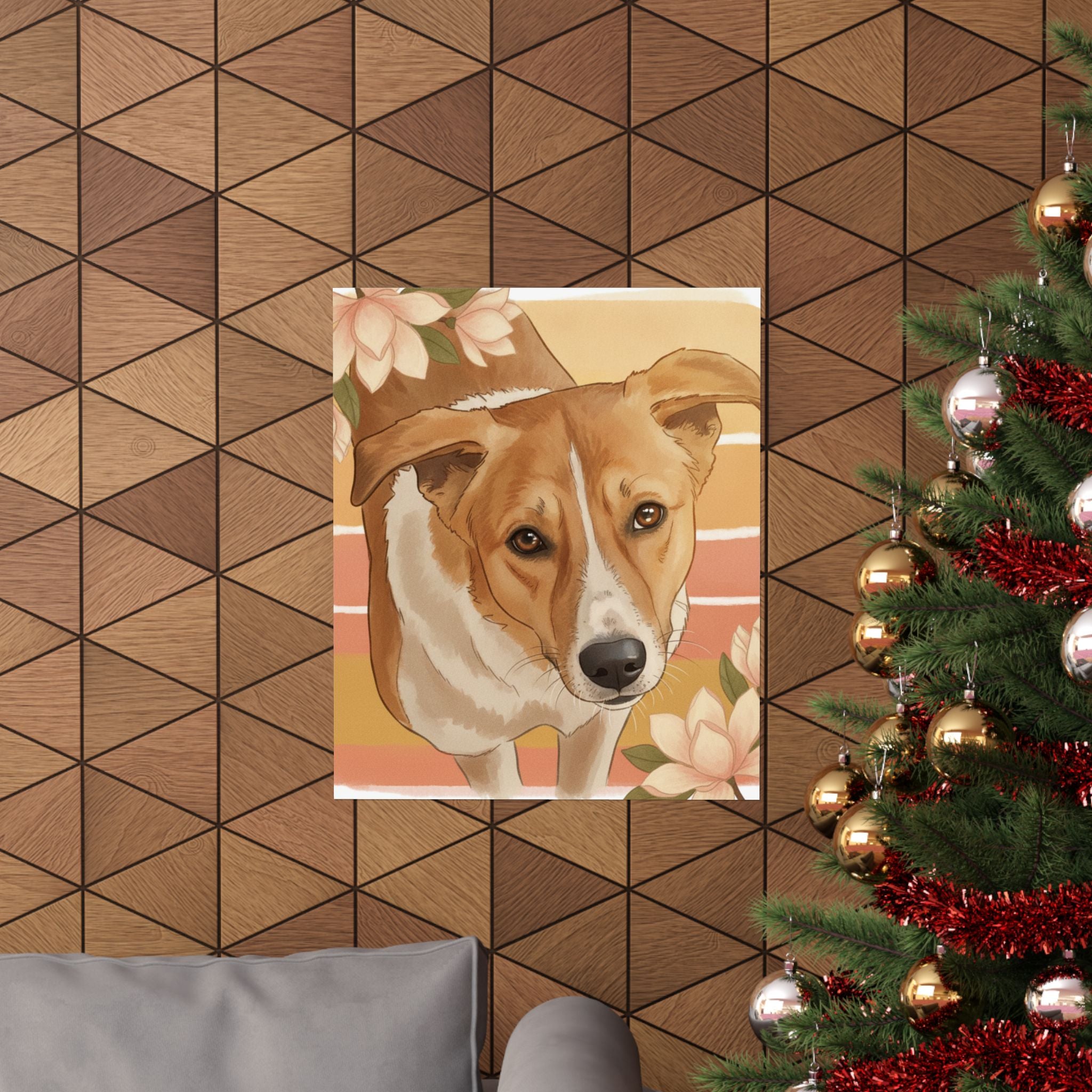 Southern Sunset — Dog — Matte Poster