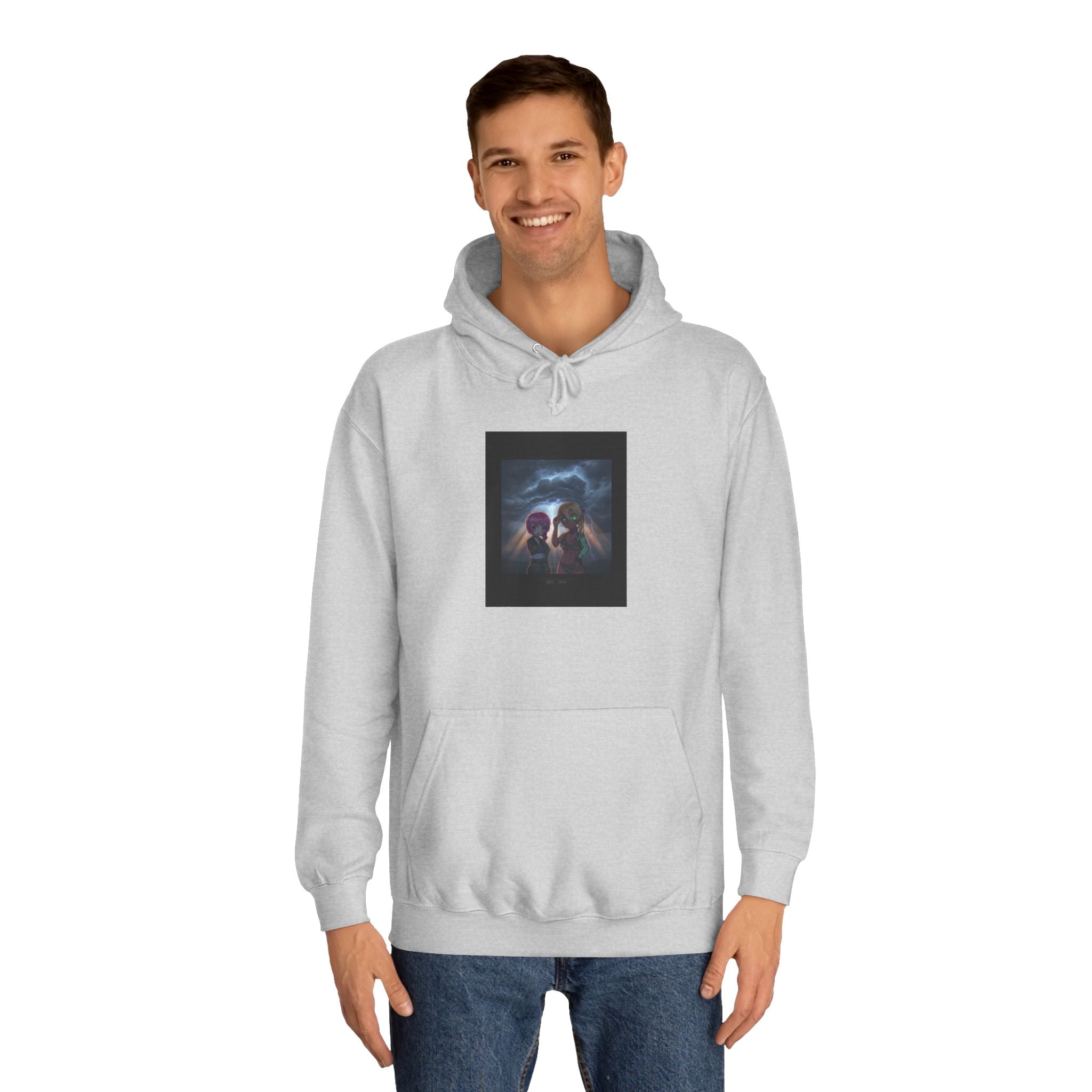 Anime Lightning Storm Sky Dramatic Pullover Hoodie