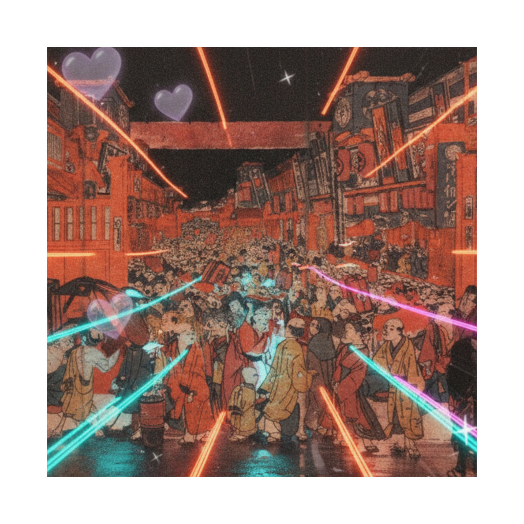 Fast Furious — Sakaichō Fukiyachō Kaomise Yoshibai No Zu — Matte Poster