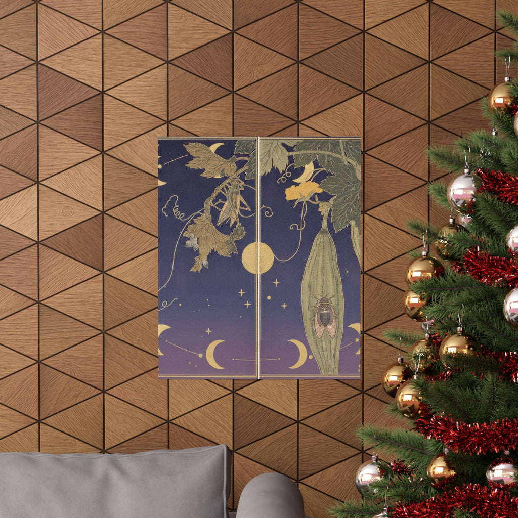 Celestial — Grasshopper (Kirigirisu); Cicada (Semi), From The Picture Book Of Crawling Creat — Matte Poster