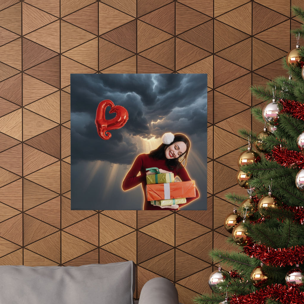 Dramatic Storm — Person — Matte Poster