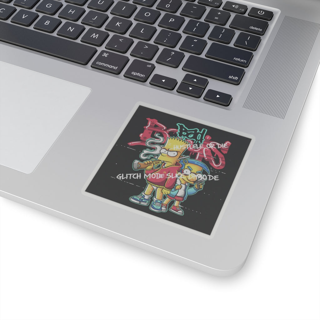 Glitch Culture — Person — Kiss-Cut Sticker