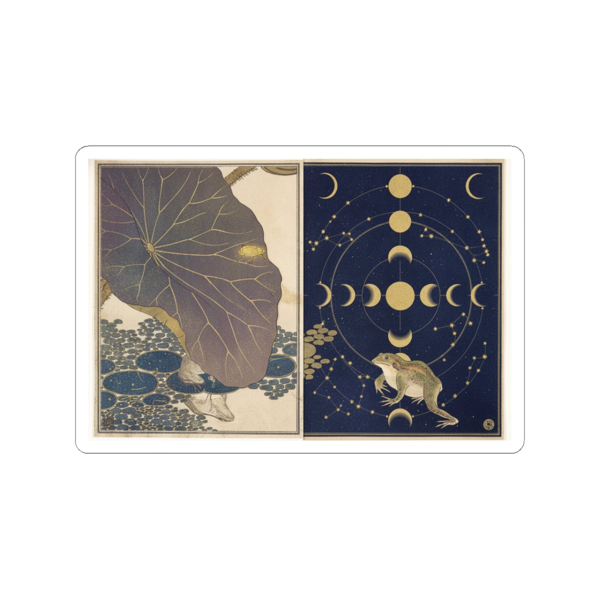 Celestial kiss-cut sticker — product view 4