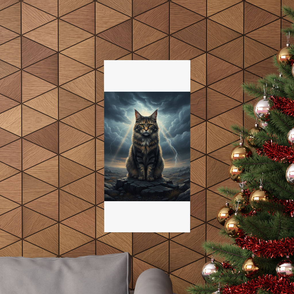 Dramatic Storm — Cat — Matte Poster