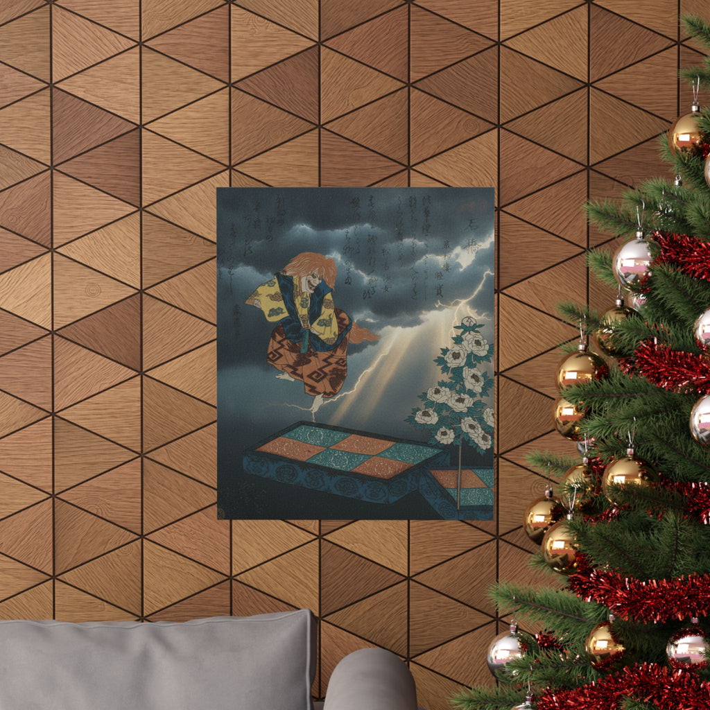 Dramatic Storm — Scene From Noh Dance — Matte Poster