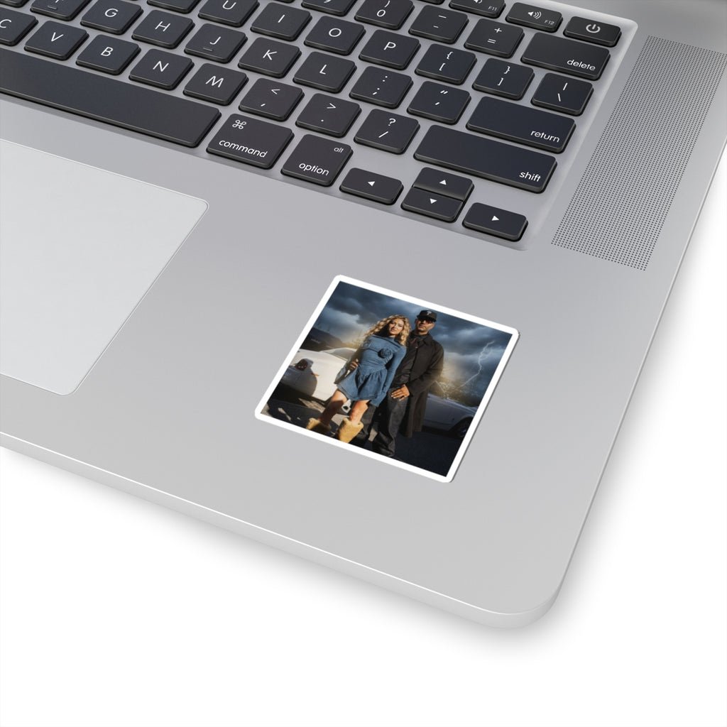 Dramatic Storm — Person — Kiss-Cut Sticker