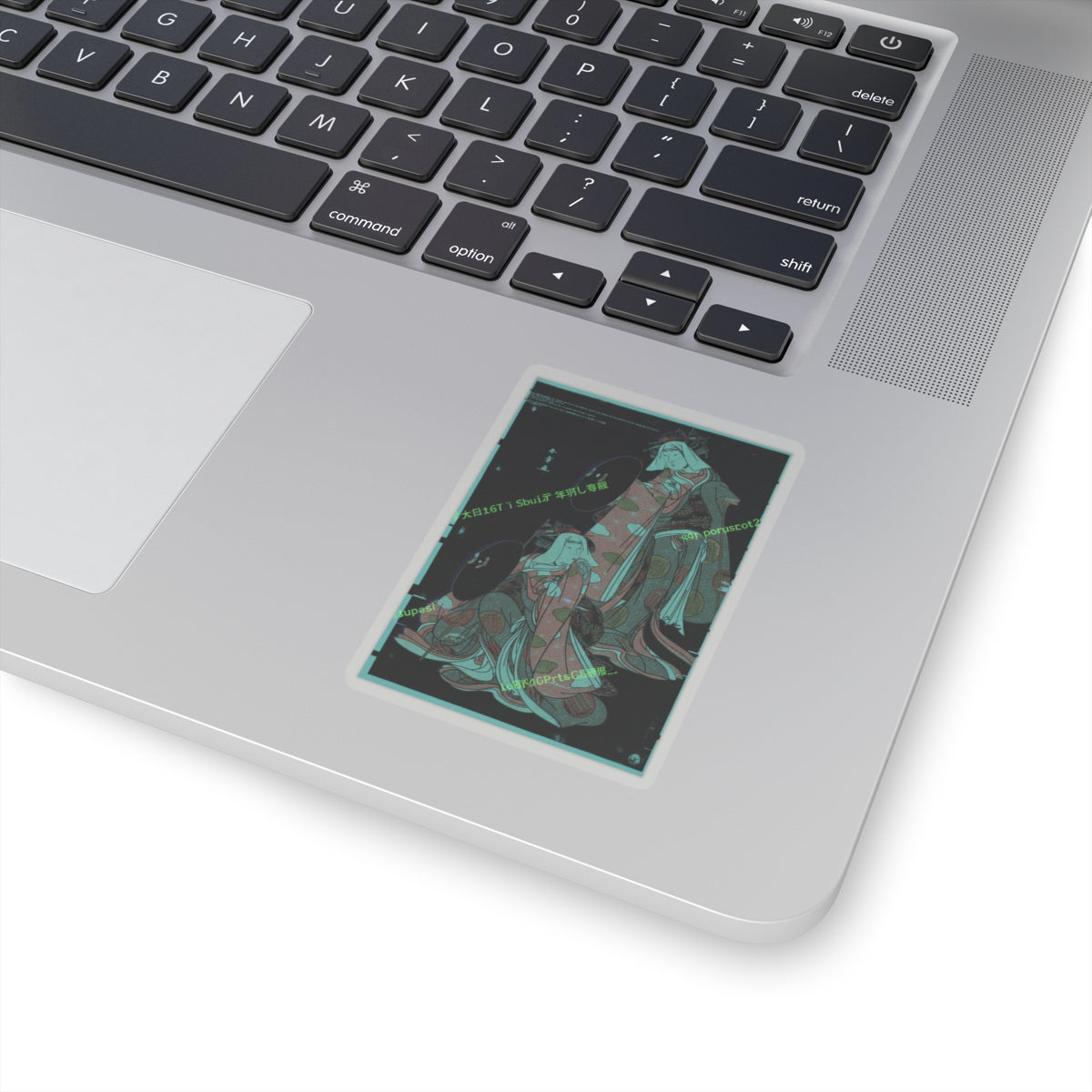 Glitch Culture — The Actors Iv Iwai Hanshiro And I Bando Mitsugoro As Women Pilgrime In A Shosa ( — Kiss-Cut Sticker